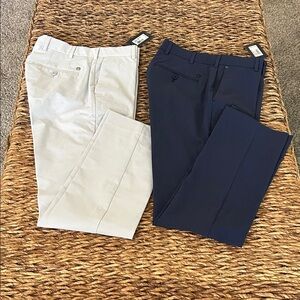 Peter Millar Men's Surge Pants (2 pair) one Navy and another Light Gray